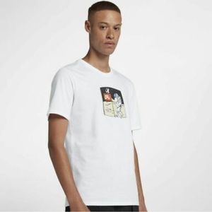 Rare Nike Men's SB Fake Moon Landing Astronaut T Shirt WHITE